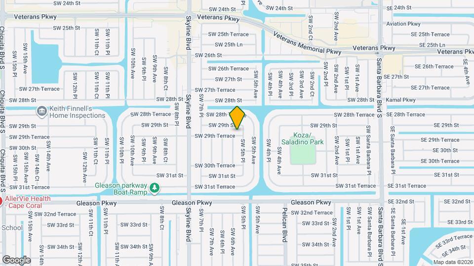 519 SW 29th Terrace Map and Location Details