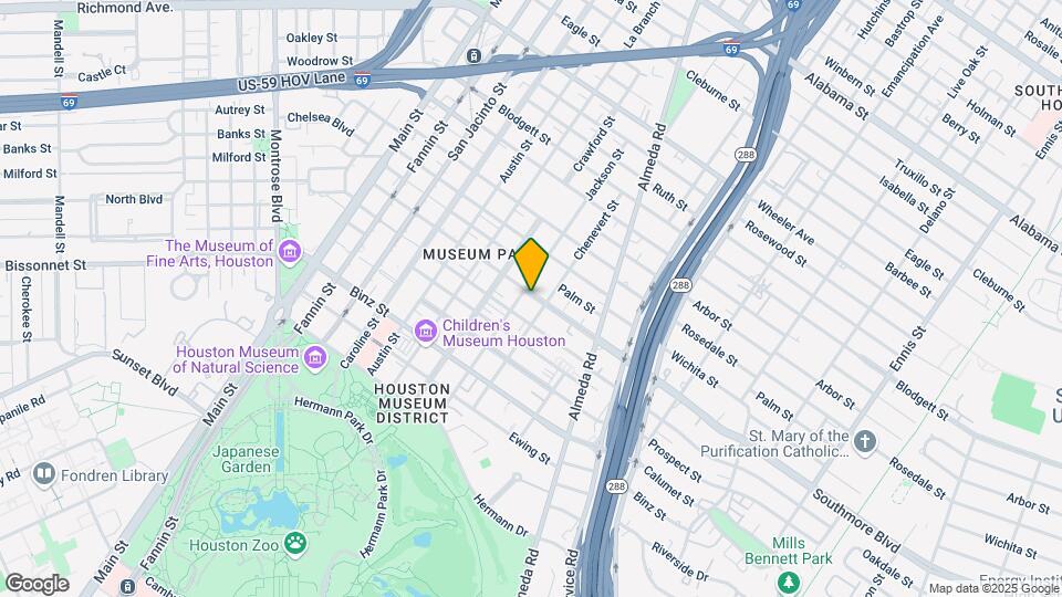 1706 Southmore Blvd Map and Location Details