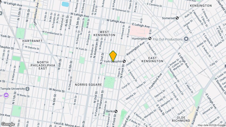 2307 N Mascher St Map and Location Details