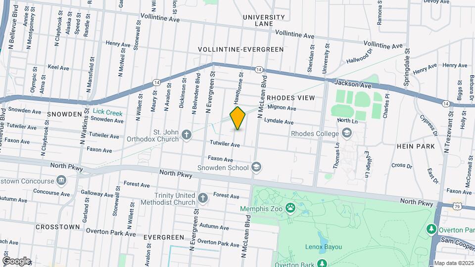 668 Hawthorne St Map and Location Details
