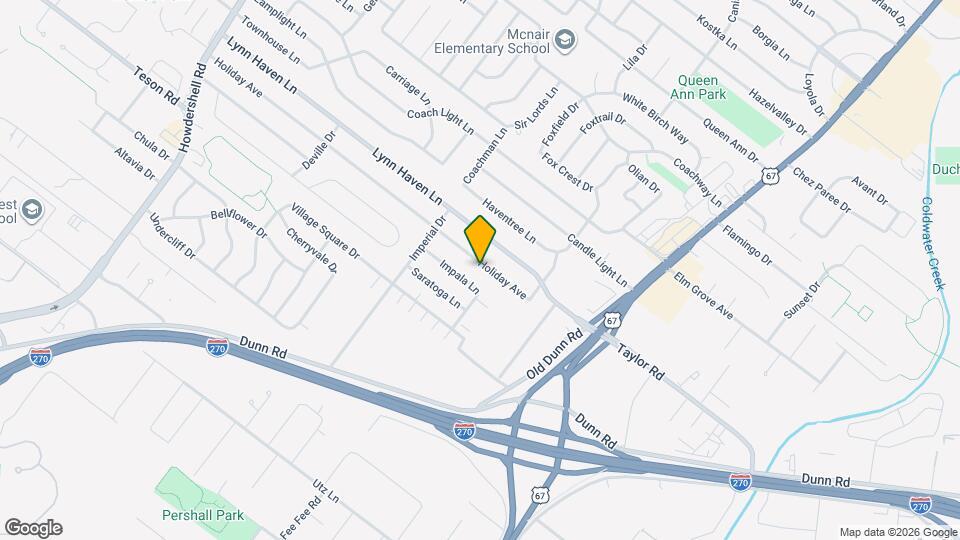 532 Holiday Ave Map and Location Details