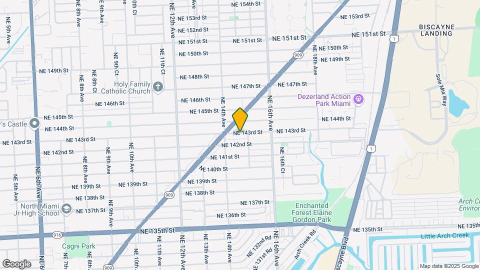 1460 NE 143rd St Mapa y Detalles de la Ubicación
