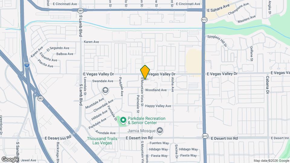 3012 S Mountain Vista St Map and Location Details