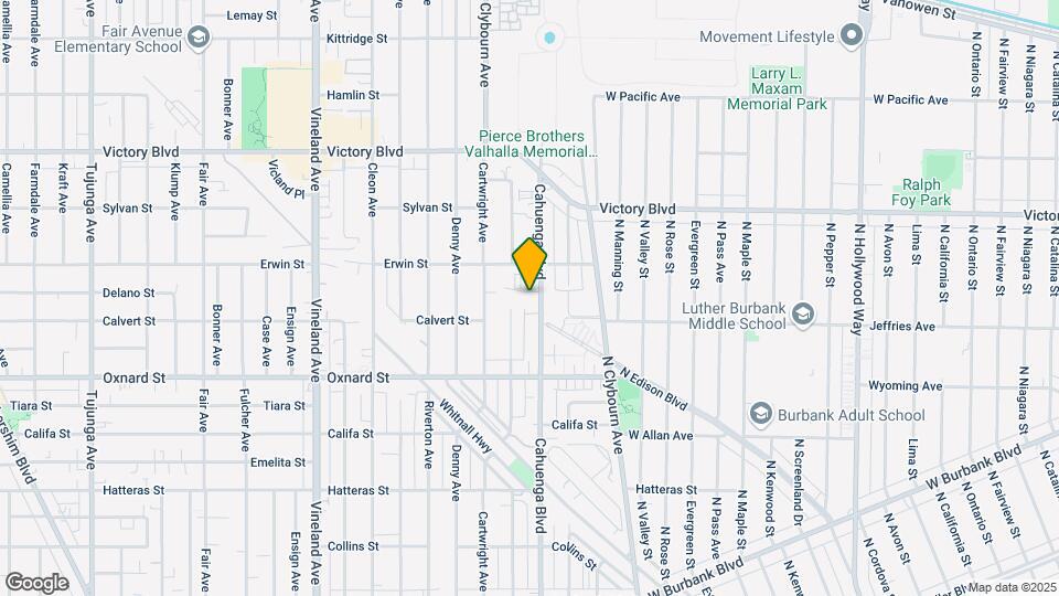 6129 Cahuenga Map and Location Details