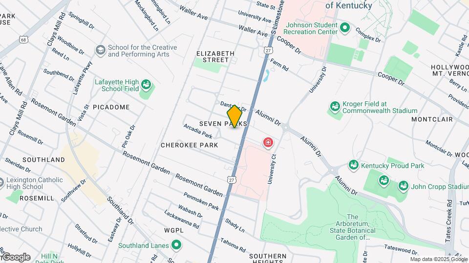 1625 Nicholasville Rd Map and Location Details