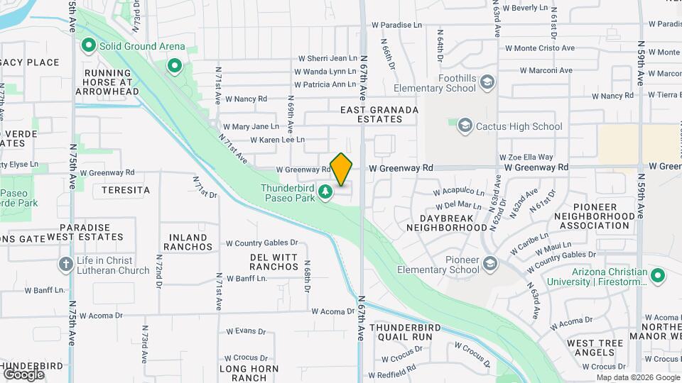 6762 W Del Mar Ln Map and Location Details