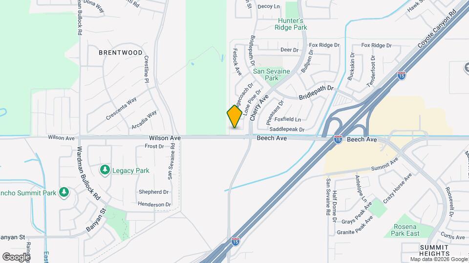 14525 Saddlepeak Ct Map and Location Details