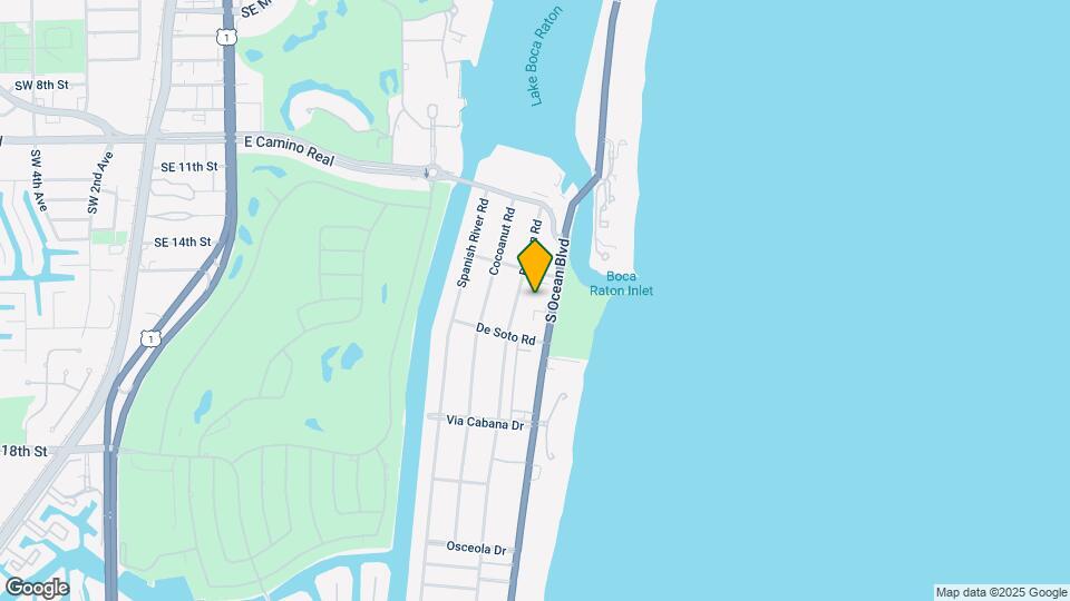 1111 S Ocean Blvd Map and Location Details