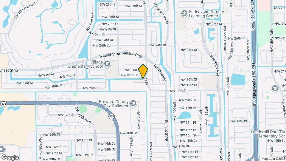 6421 NW 20th Ct Map and Location Details