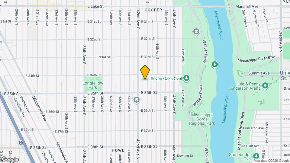 3418 43rd Ave S Map and Location Details