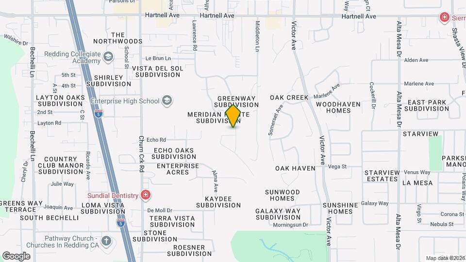 1390 Empress Ln Map and Location Details