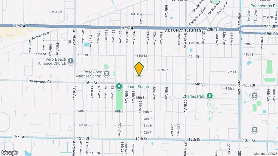 1645 34th Ave Mapa y Detalles de la Ubicación