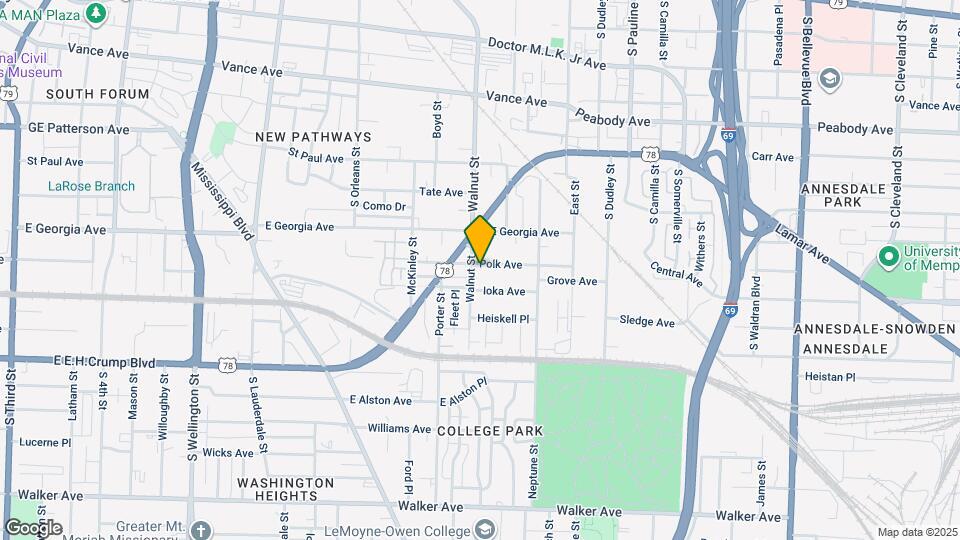 811 Polk Ave Map and Location Details