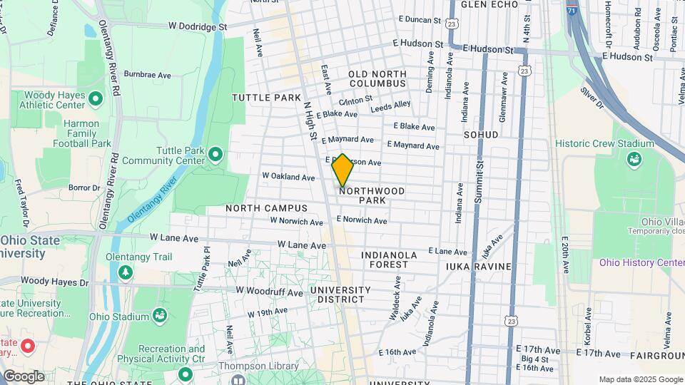 32 E Northwood Ave Map and Location Details