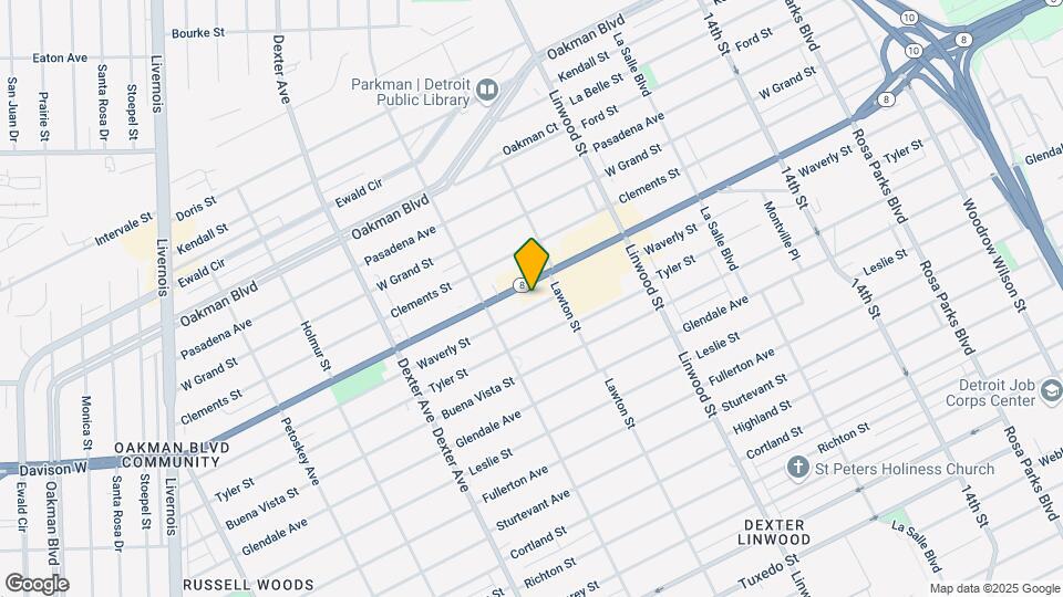 2952 Waverly St Map and Location Details