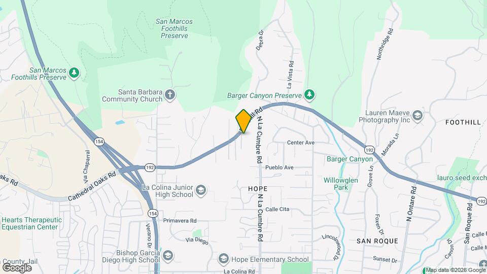 3935 Foothill Rd Map and Location Details