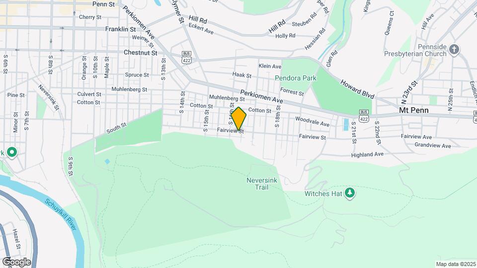 1624 Fairview St Map and Location Details