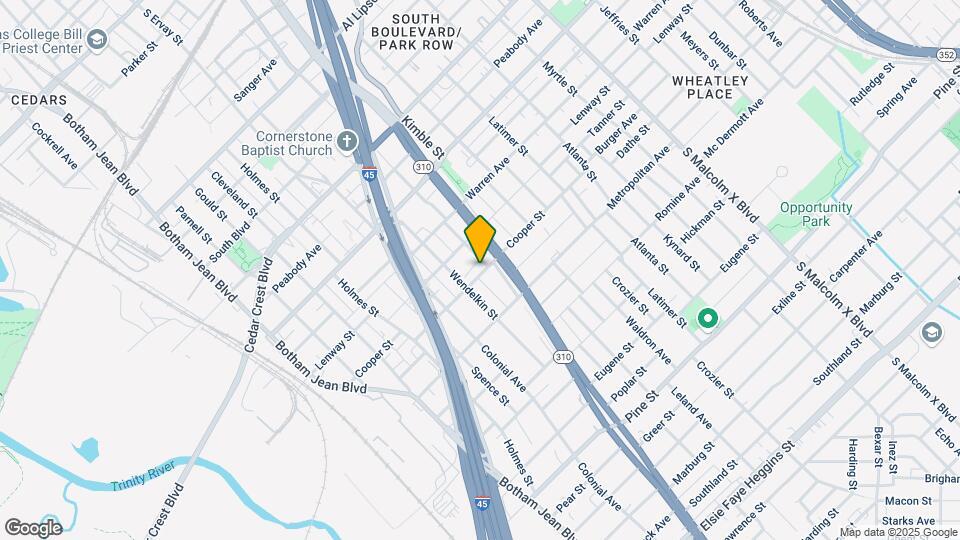 3527 S Harwood St Map and Location Details