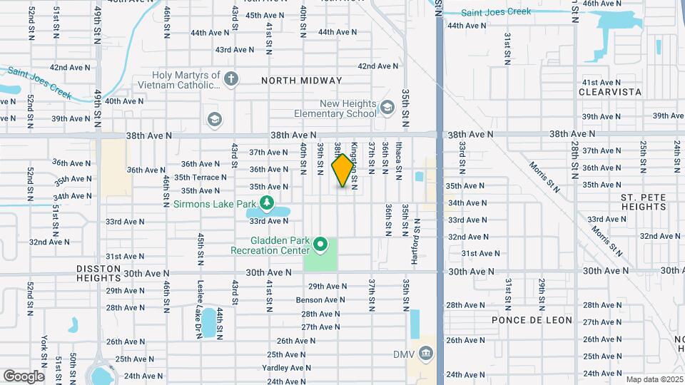 3429 38th St N Map and Location Details