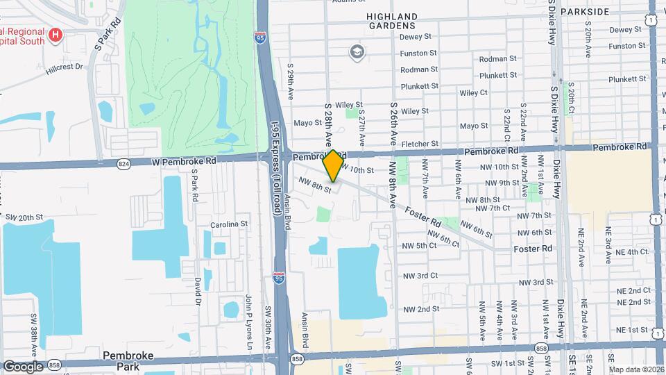 1001 NW 8th St Mapa y Detalles de la Ubicación