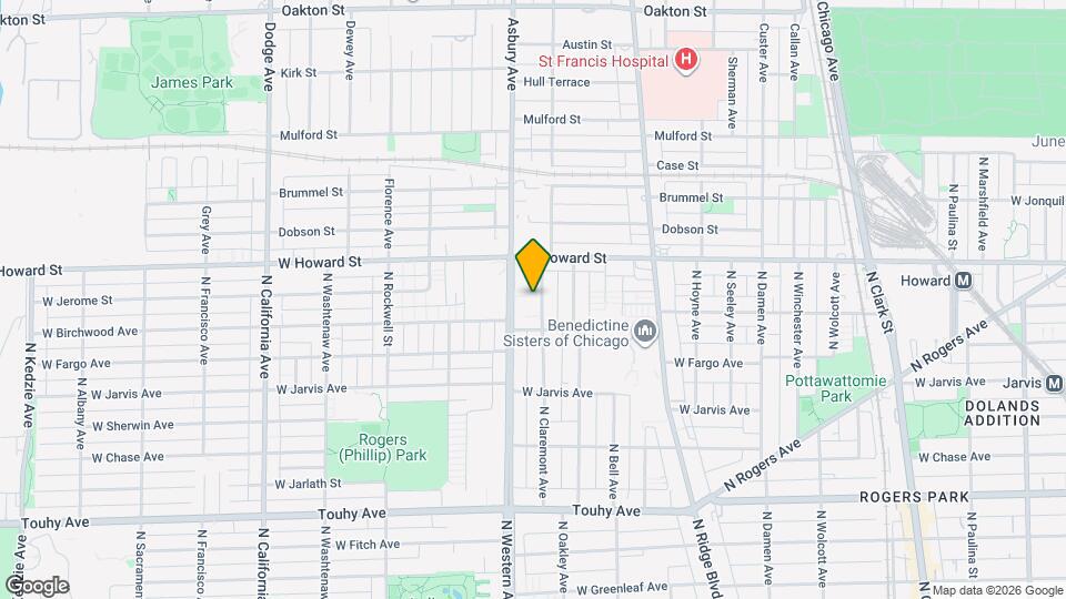 7528 N Claremont Ave Map and Location Details