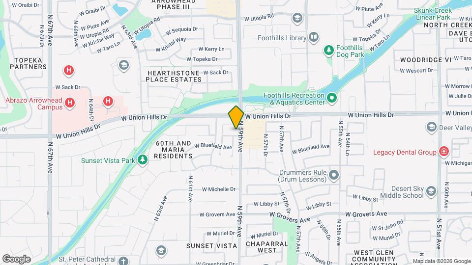 5940 W Villa Theresa Dr Map and Location Details