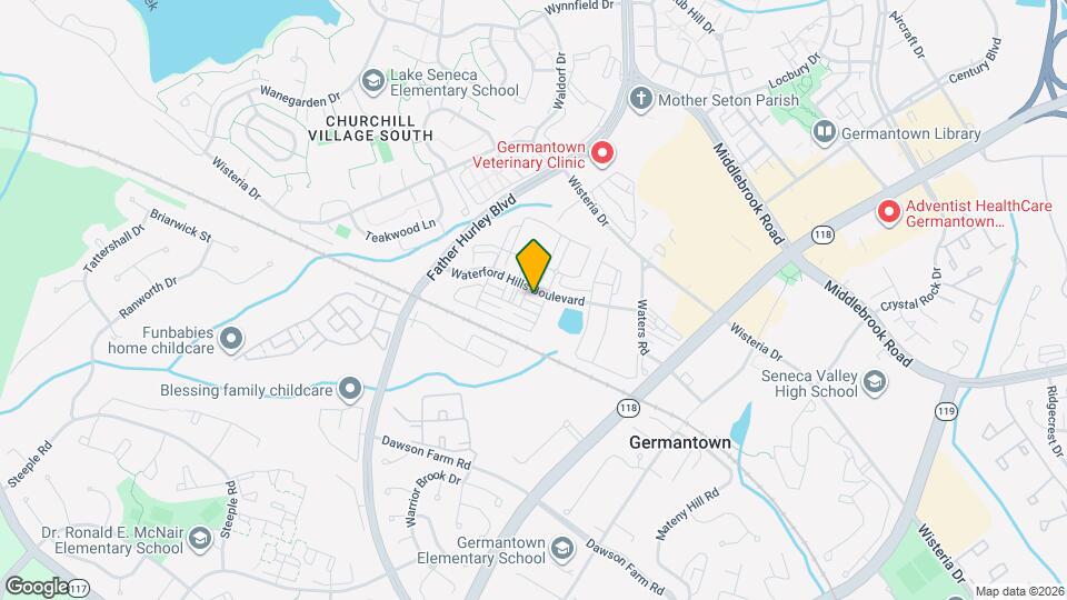 13504 Waterford Hills Boulevard Map and Location Details