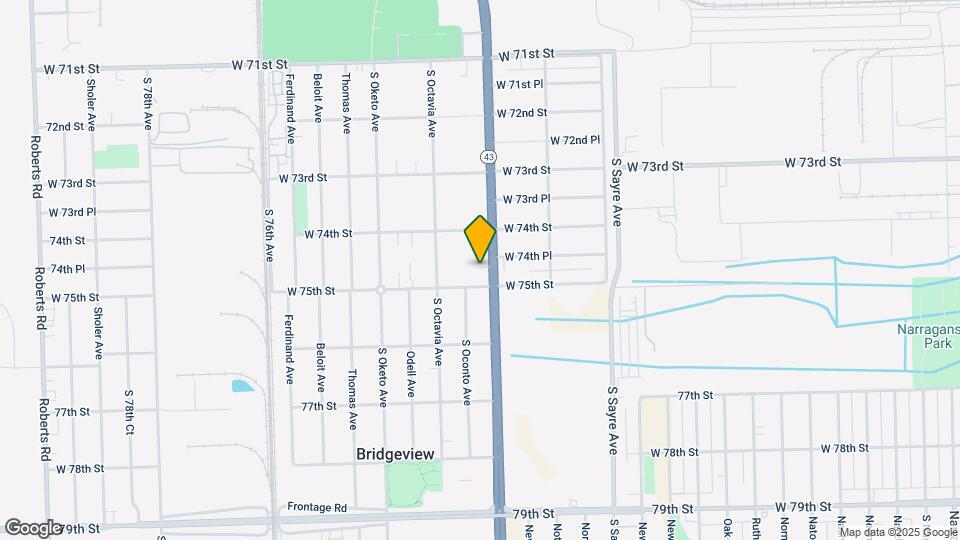 7436 S Harlem Ave Map and Location Details