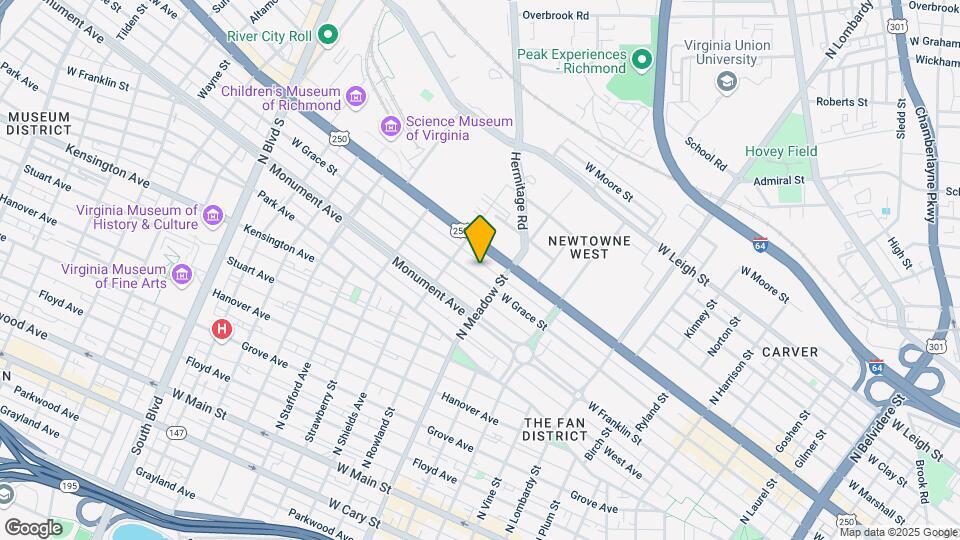 2020 W Grace St, Unit 1 Map and Location Details