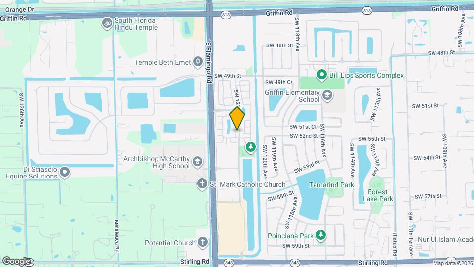 5214 SW 122nd Terrace Mapa y Detalles de la Ubicación