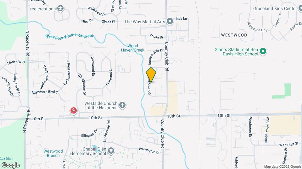 1247 Country Ridge Ln Map and Location Details