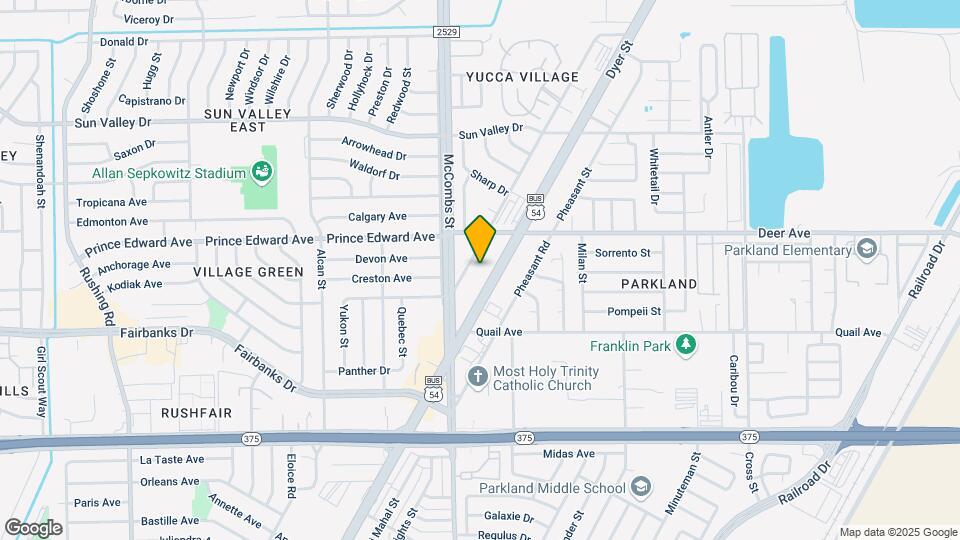 10121 Dyer St Map and Location Details