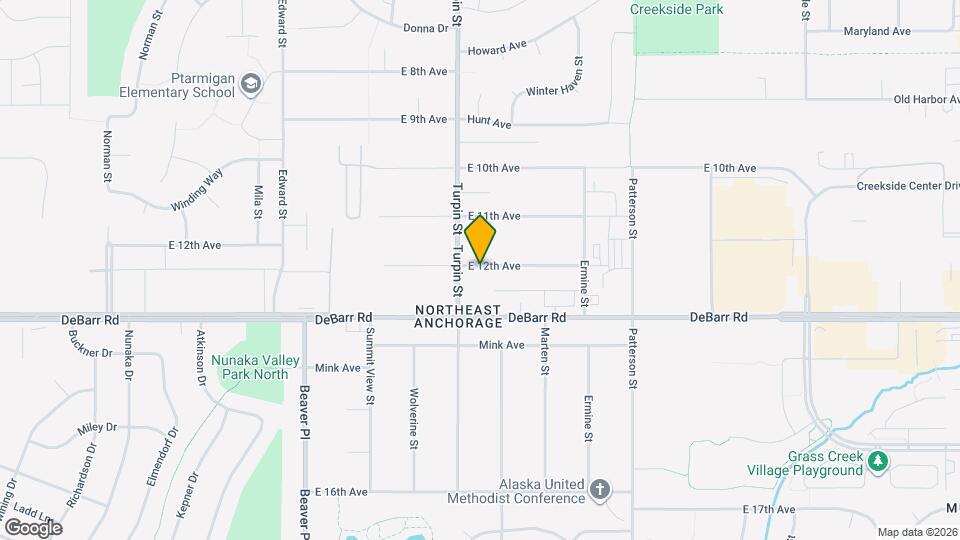 6712 E 12th Ave Map and Location Details