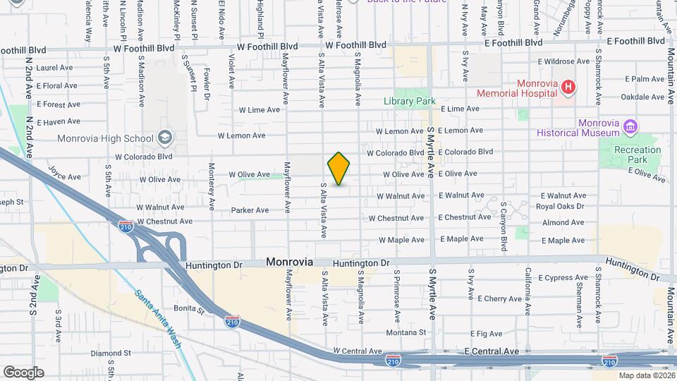 331 W Walnut Ave Mapa y Detalles de la Ubicación