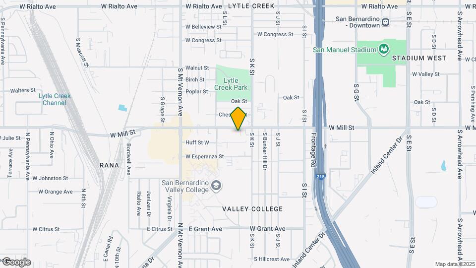 1147 W Mill St Map and Location Details