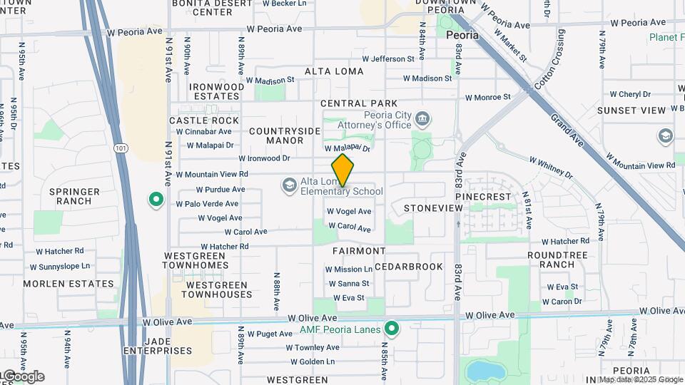 8572 W Palo Verde Ave Mapa y Detalles de la Ubicación