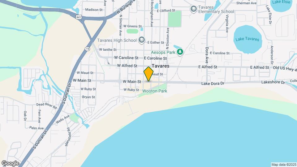 Lake Tavares Townhomes Mapa y Detalles de la Ubicación