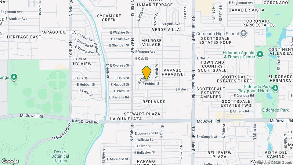 6844 E Hubbell St Map and Location Details