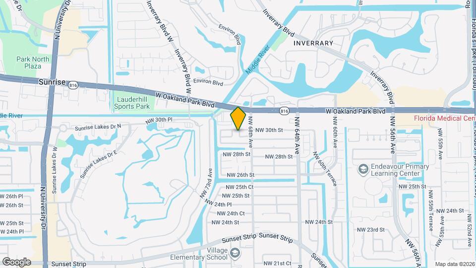 2921 NW 68th Terrace Map and Location Details