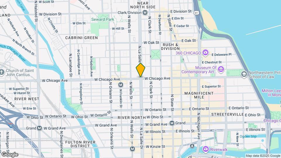 800 N LaSalle St Map and Location Details