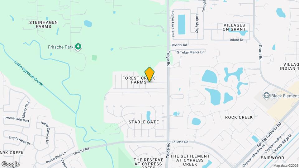 15423 Brock Creek Way Map and Location Details