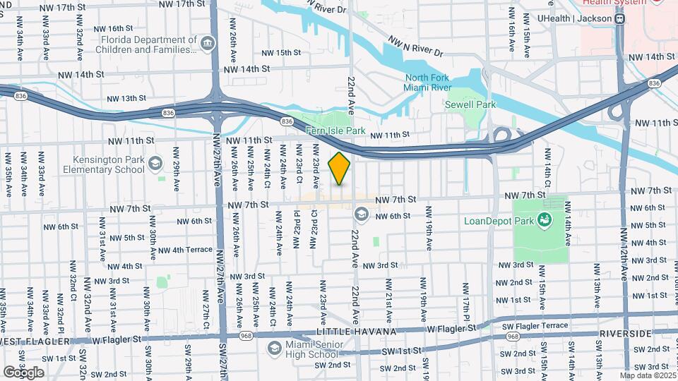 736 NW 22nd Ct Map and Location Details