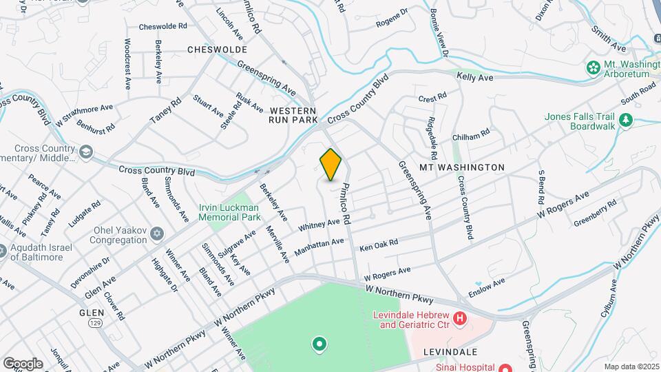 5718 Pimlico Road Map and Location Details