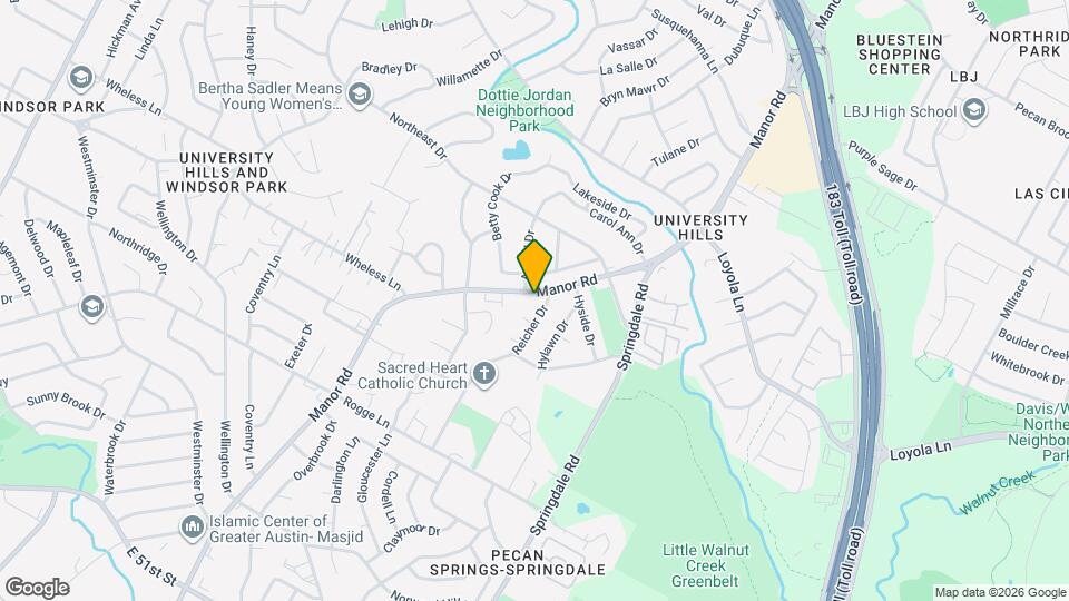 6257 Manor Rd Map and Location Details