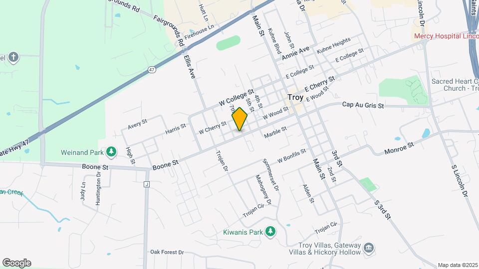 741 Boone St Map and Location Details