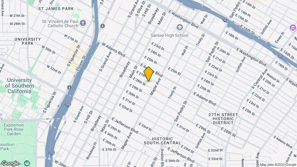 233 E 28th St Map and Location Details