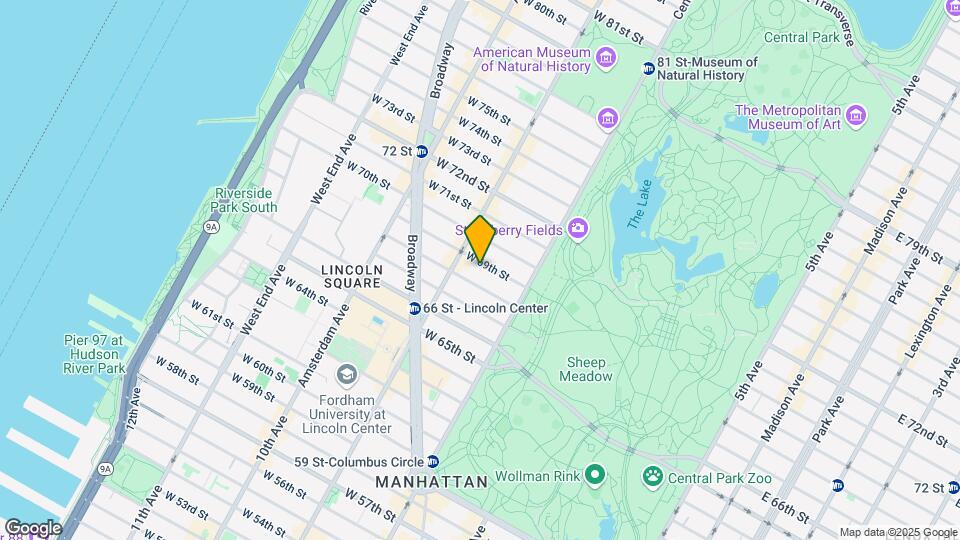 50 W 69th St Map and Location Details
