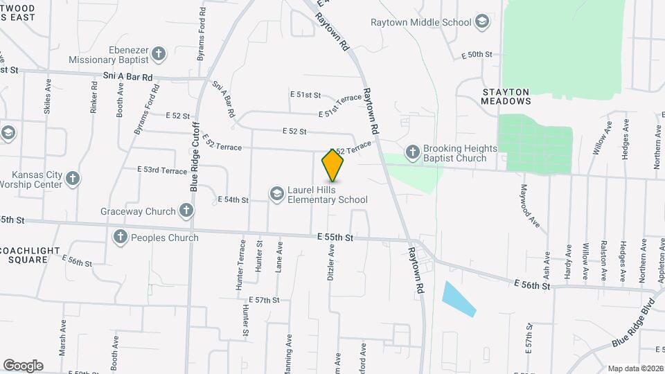 9201 E 53rd Ter Map and Location Details