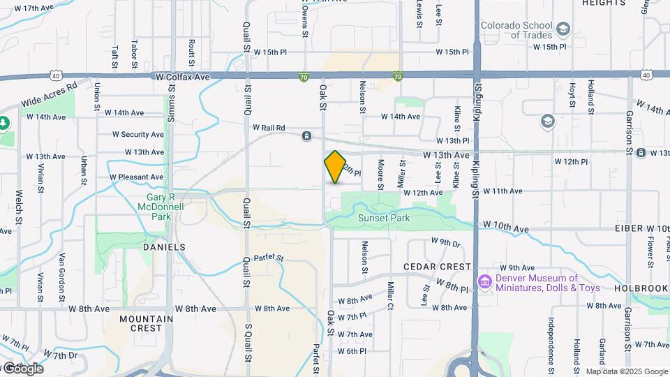 10756 W 12th Ln Map and Location Details