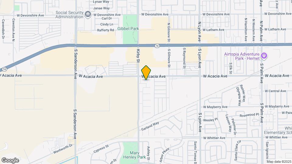 2411 W Acacia Ave Map and Location Details